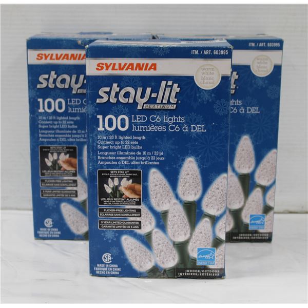 3 NEW BOXES (300) LED C6 INDOOR/OUTDOOR