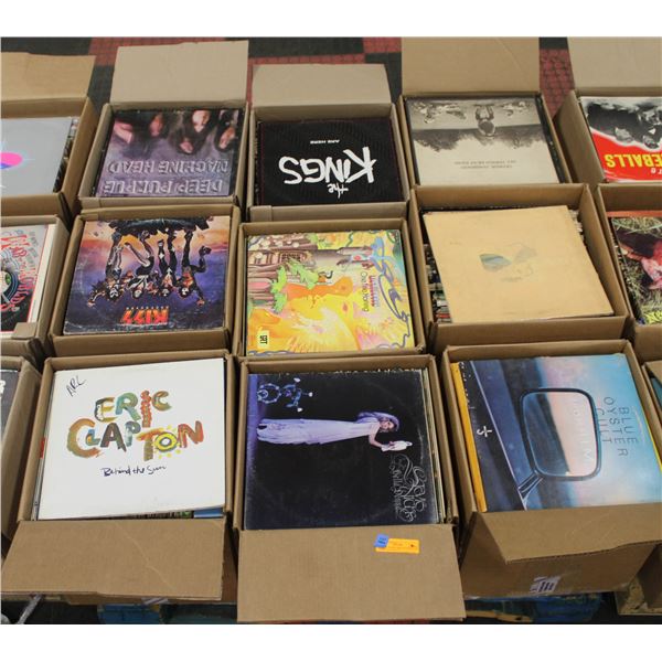 PALLET OF RECORDS INCLUDES POP, ROCK, COUNTRY &