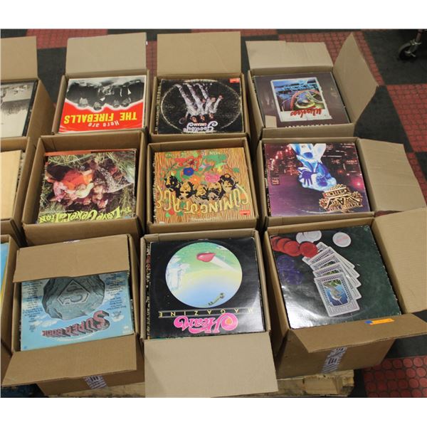 PALLET OF RECORDS INCLUDES POP, ROCK, COUNTRY &