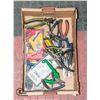 FLAT OF VARIOUS PLIERS AND CUTTERS ETC