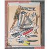 FLAT OF WRENCHES AND PLIERS