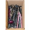 Image 1 : BOX OF CURLING IRONS, STRAIGHTENERS,