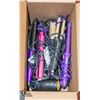 Image 1 : BOX OF CURLING IRONS, STRAITENERS,CRIMPERS ETC