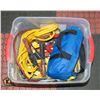 Image 1 : TOTE WITH EMERGENCY KIT, BOOSTER CABLES,