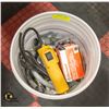 Image 1 : PAIL ASSORTED ELECTRICAL EQUIPMENT