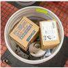 Image 1 : PAIL ASSORTED ELECTRICAL EQUIPMENT
