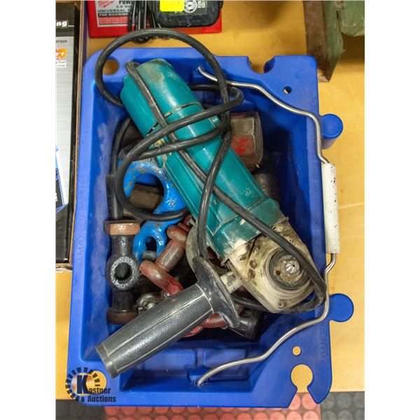 MISC BOX - GRINDER, TUBE CUTTERS, ETC