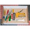 Image 1 : BOX OF TOOLS BOSTICH STAPLE GUN,SCREW DRIVERS,