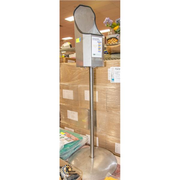 COMMERCIAL STAND UP ASHTRAY STAND ON HEAVY