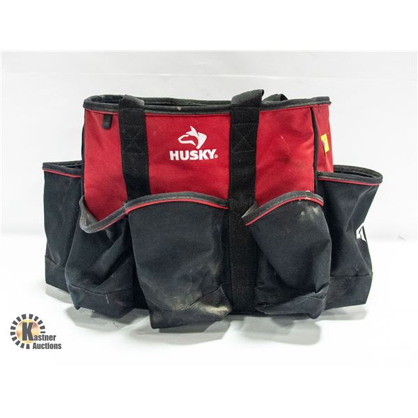 XL HUSKY TOOL BAG RED/BLACK