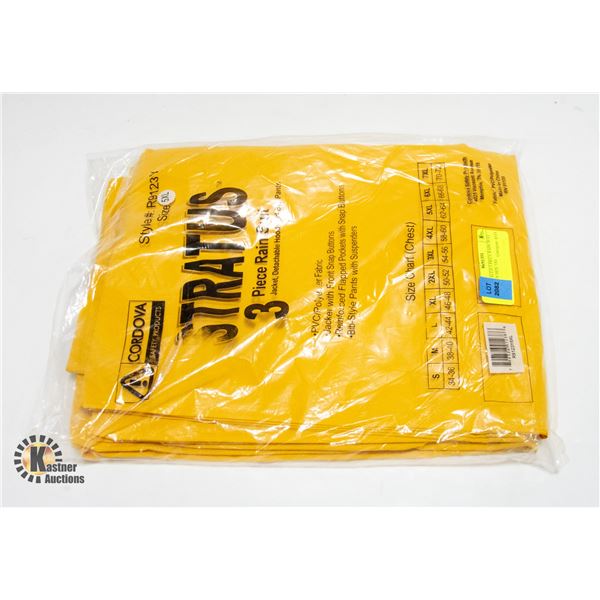 NEW SEALED 3 PIECE RAIN SUIT STRATUS SIZE 5XL