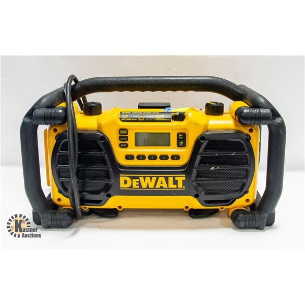 DEWALT DC012 JOB SIGHT RADIO TESTED COMES WITH