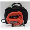 BLACK & DECKER VARIABLE SPEED JIGSAW IN CLOTH BAG