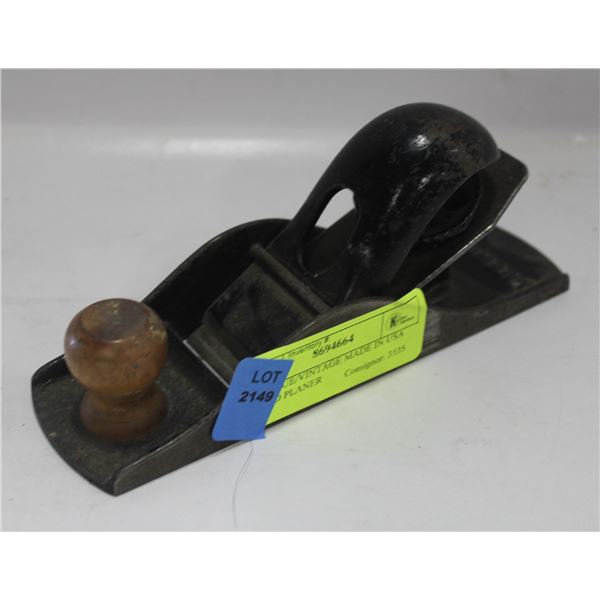 ANTIQUE/VINTAGE MADE IN USA WOOD PLANER
