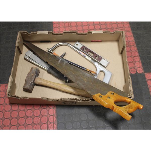 TOOLS MINI SLUDGE,TACKER,SAWS AND MORE.