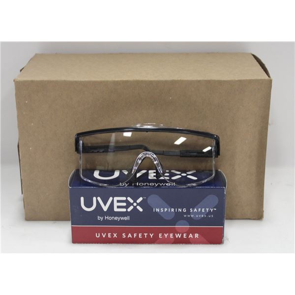 UVEX SAFETY GLASSES S2500 BLK / CLR QTY: