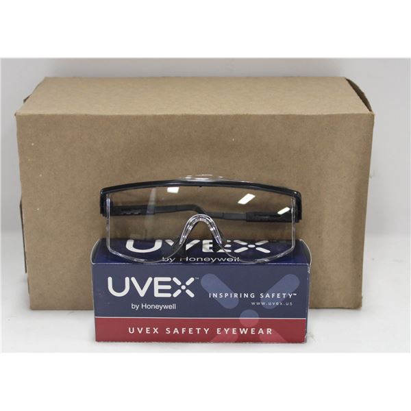 UVEX SAFETY GLASSES S2500 BLK / CLR QTY: