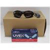 UVEX SAFETY GLASSES S0604X BLK QTY: 10 (NEW)
