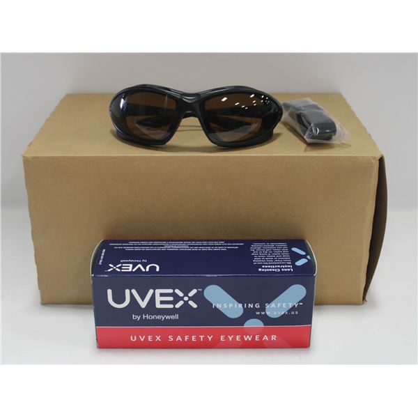 UVEX SAFETY GLASSES S0601X BLK QTY: 10 (NEW)