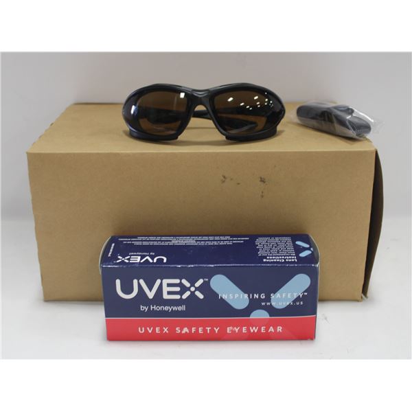 UVEX SAFETY GLASSES S0601X BLK QTY: 10 (NEW)