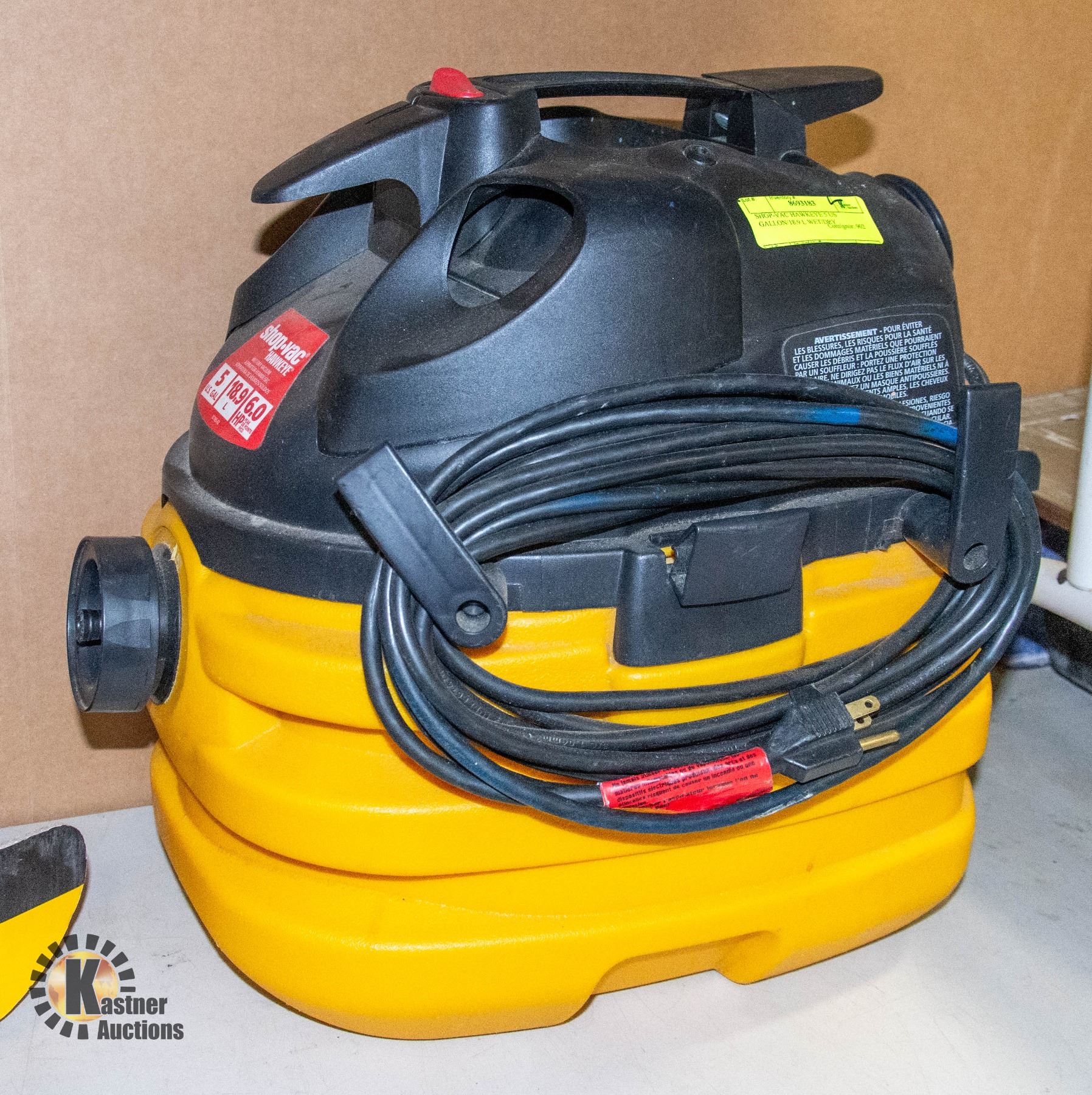 SHOPVAC HAWKEYE 5 US GALLON/18.9 L WET/DRY