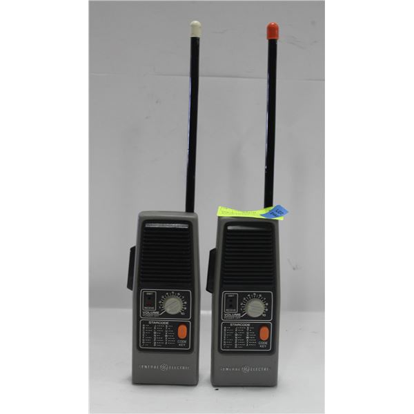 PAIR OF VINTAGE GE 3-5954A WALKIE TALKIES