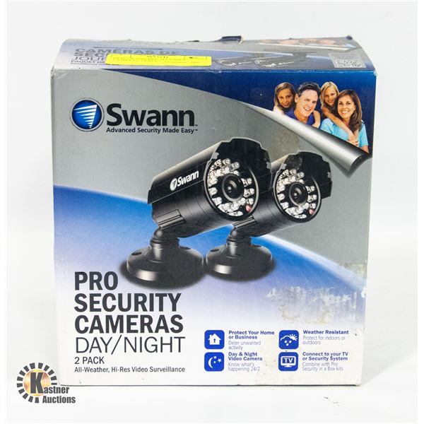 NEW SWANN PRO SECURITY CAMERAS 2 PACK