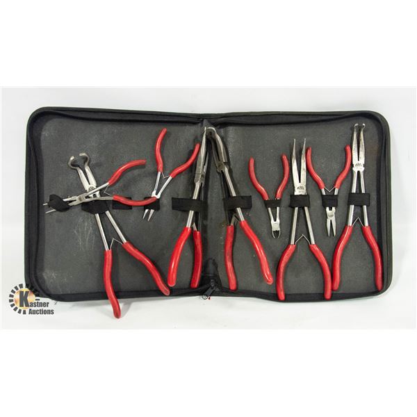 MAC TOOLS 9 PIECE PLIER SET IN ZIPPERED CASE