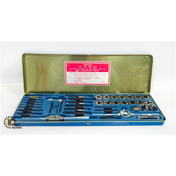 NEWER 40 PIECE TAP & DIE SET