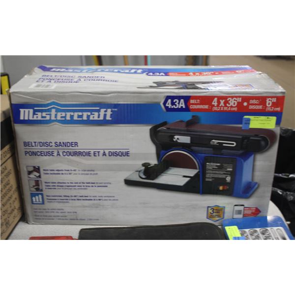 MASTERCRAFT BELT/DISC SANDER IN BOX