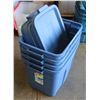Image 1 : 4 RUBBERMAID TOTES WITH LIDS