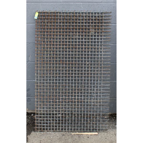 SET OF 2 48  X 29.5  HIGH CARBON STEEL SCREEN