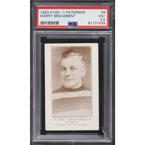 1923-24 V145-1 Paterson #9 Punch Broadbent (PSA 3)