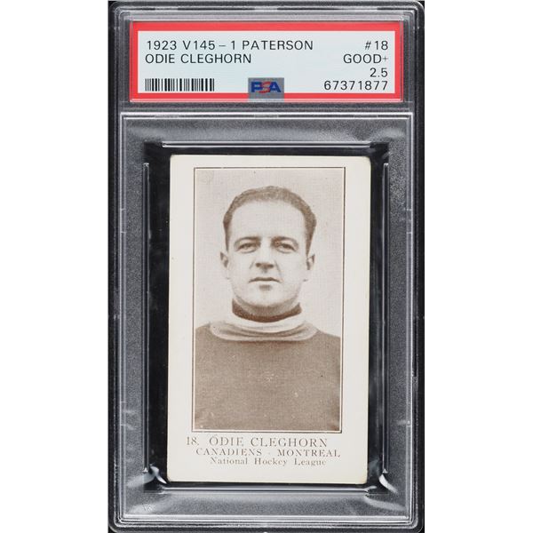 1923-24 V145-1 Paterson #18 Odie Cleghorn (PSA 2.5)