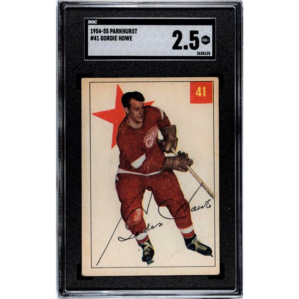 1954-55 Parkhurst #41 Gordie Howe (SGC 2.5)