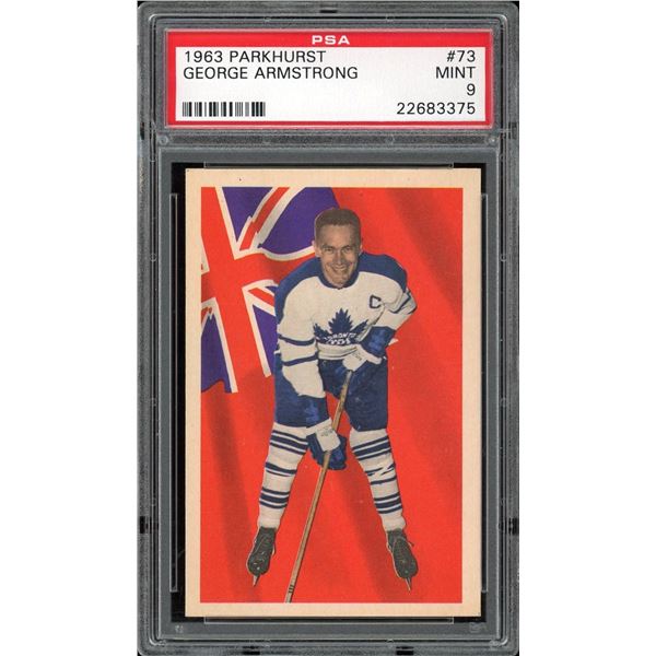 1963-64 Parkhurst #73 George Armstrong (PSA 9)