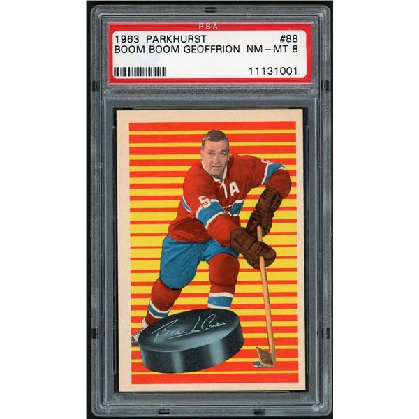 1963-64 Parkhurst #88 Boom Boom Geoffrion (PSA 8)