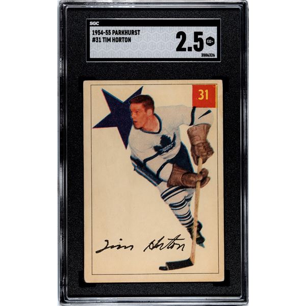 1954-55 Parkhurst #31 Tim Horton (SGC 2.5)