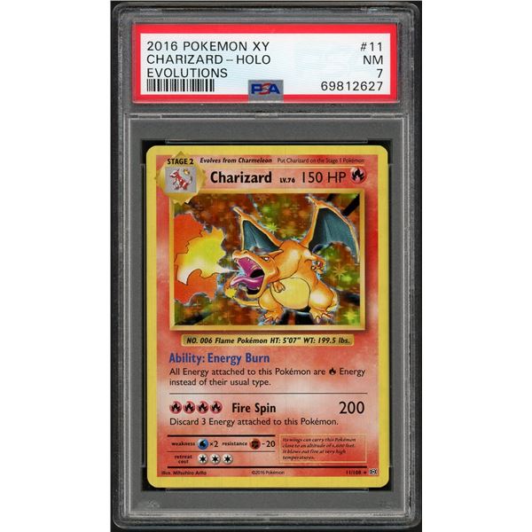 Pokemon: 2016 Charizard Evolutions Holo (PSA 7)
