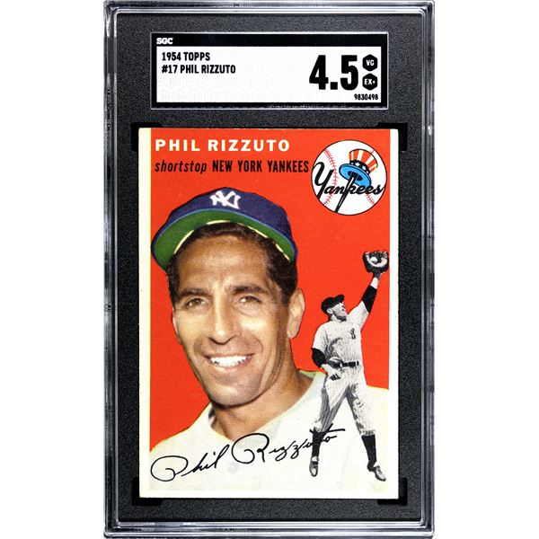 1954 Topps #17 Phil Rizzuto (SGC 4.5)