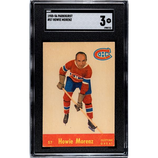 1955-56 Parkhurst #57 Howie Morenz OTG (SGC 3)