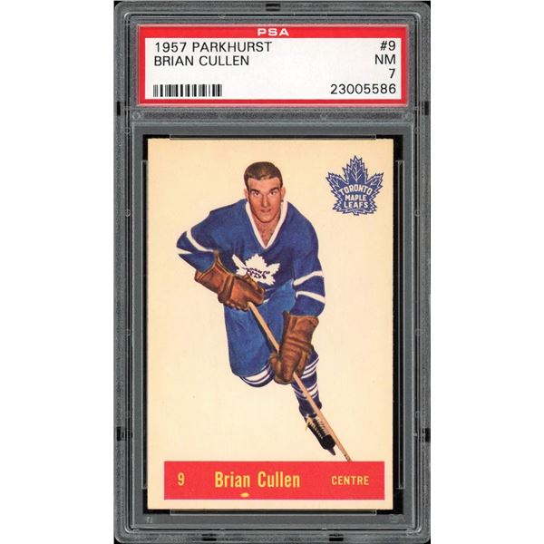 1957-58 Parkhurst #T9 Brian Cullen (PSA 7)