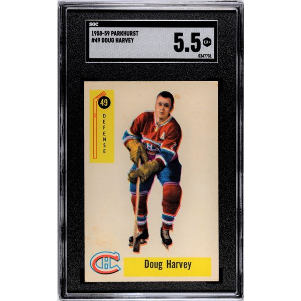 1958-59 Parkhurst #49 Doug Harvey (SGC 5.5)