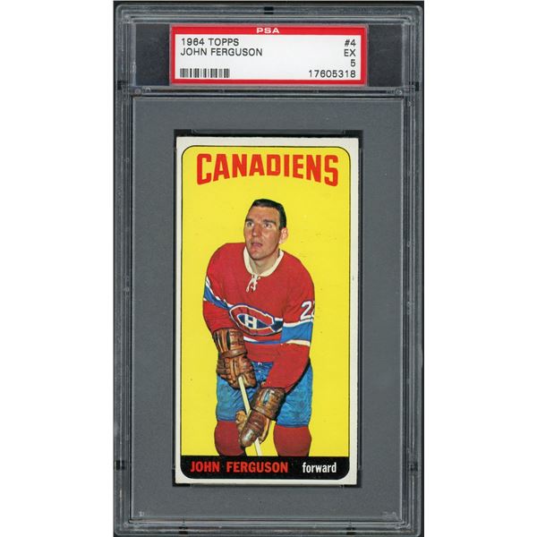 1964-65 Topps #4 John Ferguson (PSA 5)