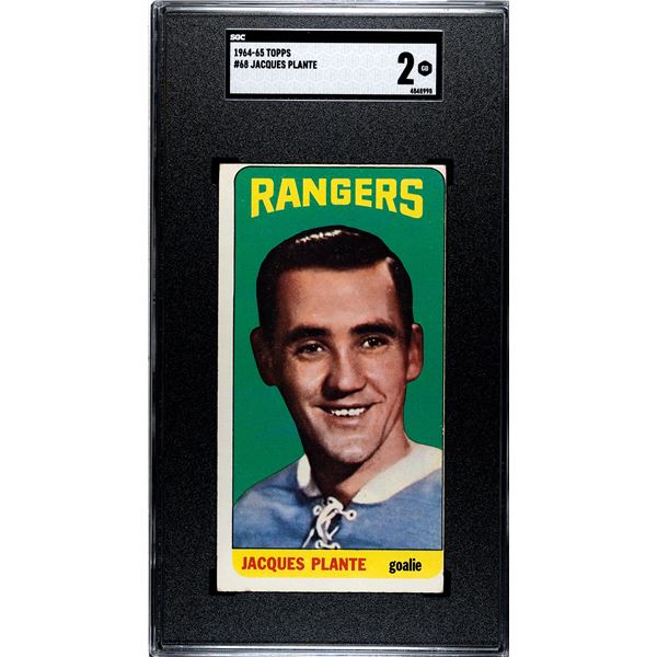 1964-65 Topps #68 Jacques Plante (SGC 2)