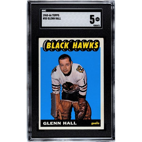 1965-66 Topps #55 Glenn Hall (SGC 5)