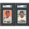 Image 1 : Lot of 2 x 1951 Bowman Baseball Cards (SGC)