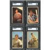 Image 1 : Lot of 4 x 1953 Bowman Color Baseball Cards (SGC) (HOF)