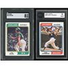 Image 1 : Lot of 2 x 1974 Topps Baseball Cards (SGC/KSA)