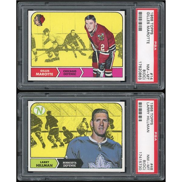 Lot of 5 x 1968-69 Topps Hockey Cards (PSA) High Grade!